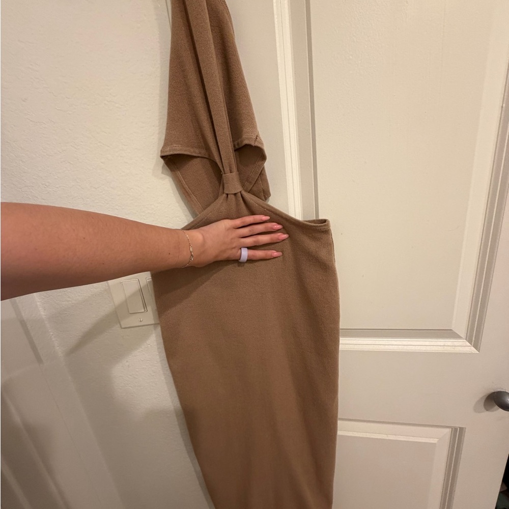 Aritzia Tan Dress
